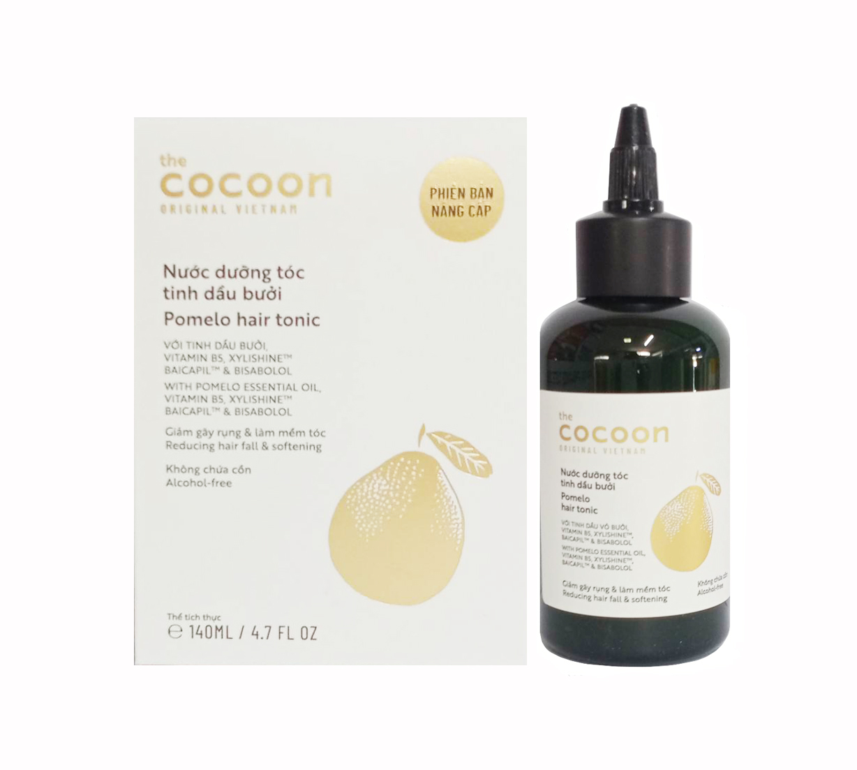 Nước dưỡng tóc tinh dầu bưởi Cocoon 140ml giảm gãy rụng