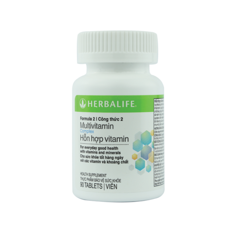 Hàm lượng Vitamin trong Multivitamin Herbalife F2 là bao nhiêu?
