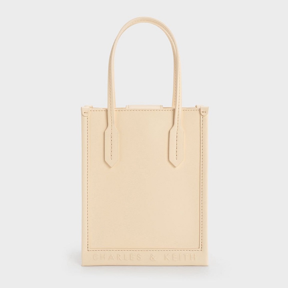 Túi tote Braided Handle Quilted beige (Be) | Túi - CHARLES & KEITH VN