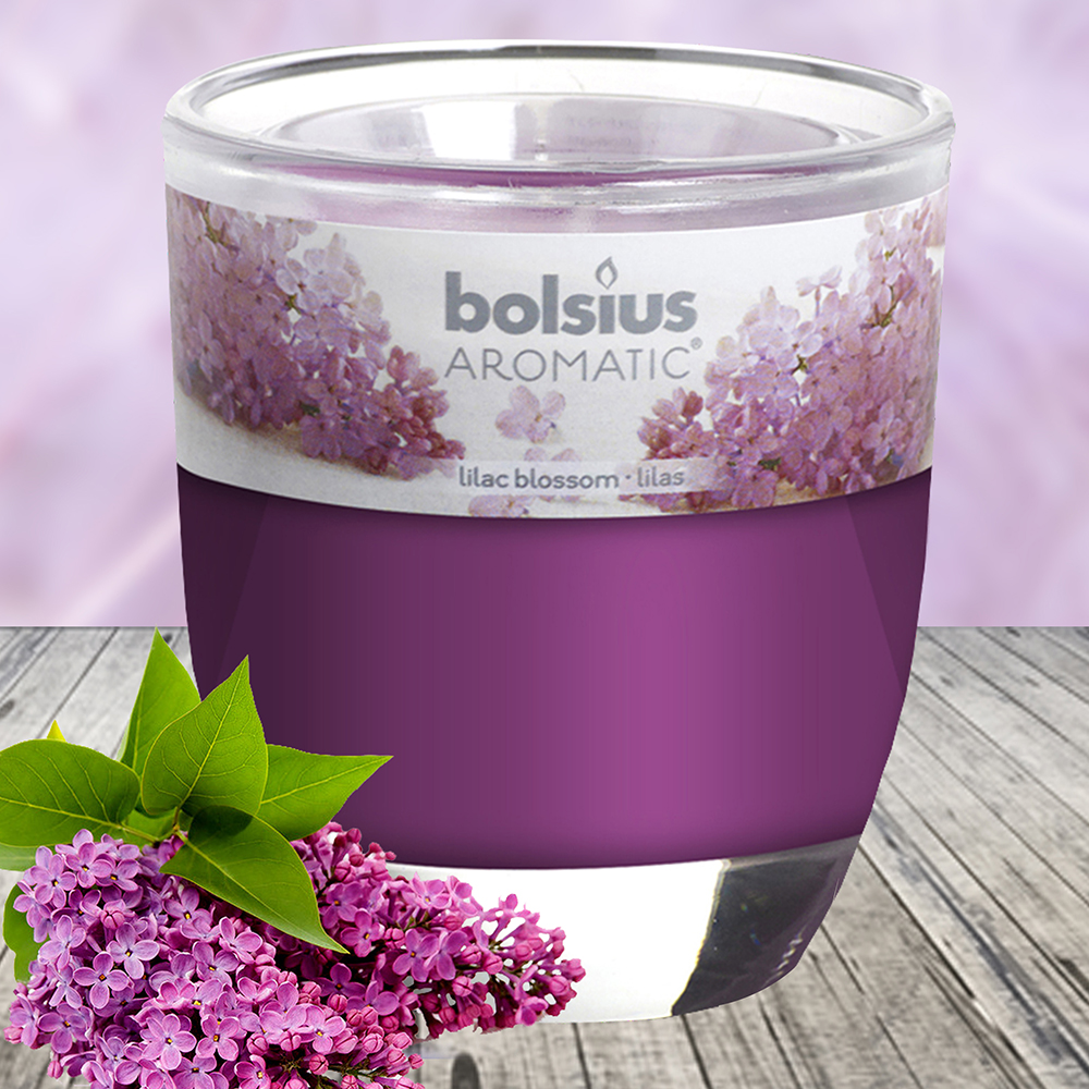 Ly nến thơm tinh dầu Bolsius 105g QT024337 hoa tử đinh hương 1
