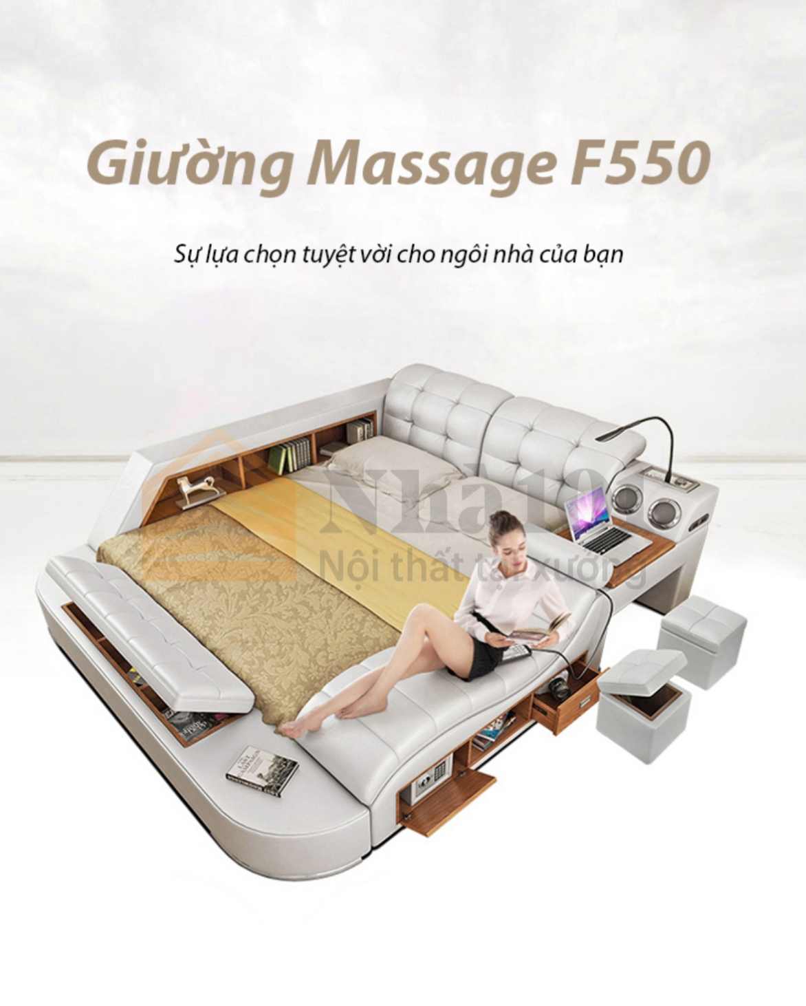 Giường Massage F550, giường massage, giường massage tiện nghi 1