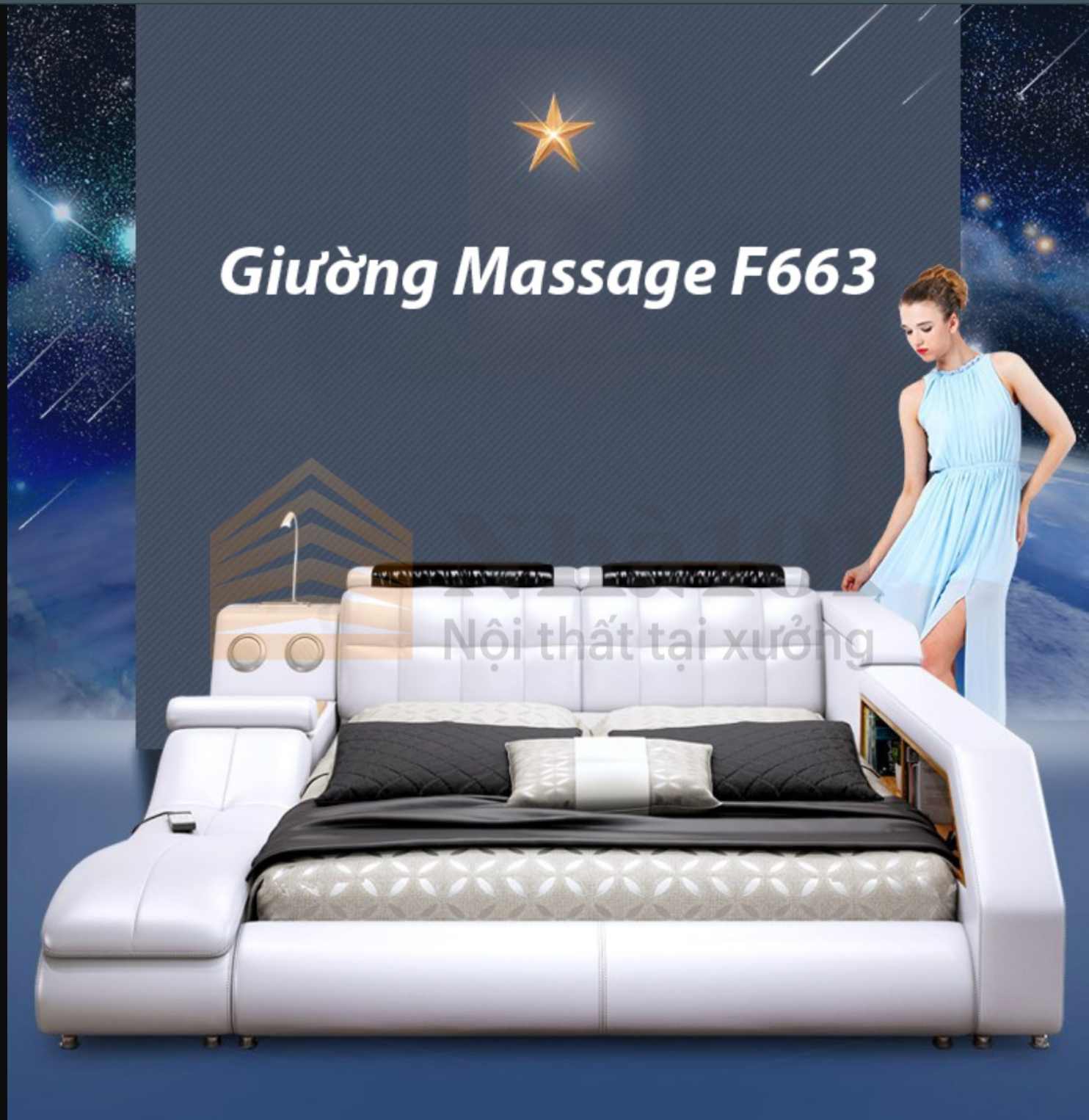 Giường Massage F663, giường massage, giường massage tiện nghi 1