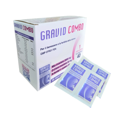 Gravid Combo hỗ trợ tăng khả năng thụ thai Ý hộp 30 gói 1