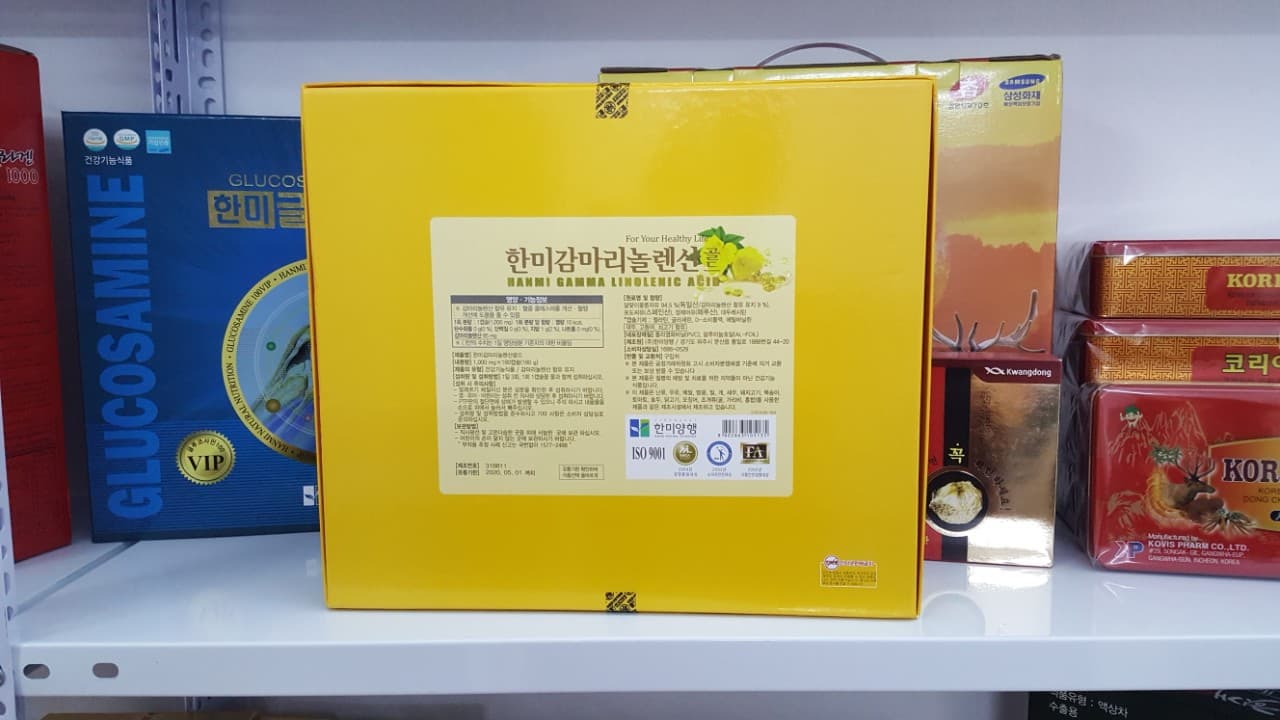 Tinh Dầu Hoa Anh Thảo Hàn Quốc Hanmi Gamma Linolenic Acid Hộp 180 Viên 3