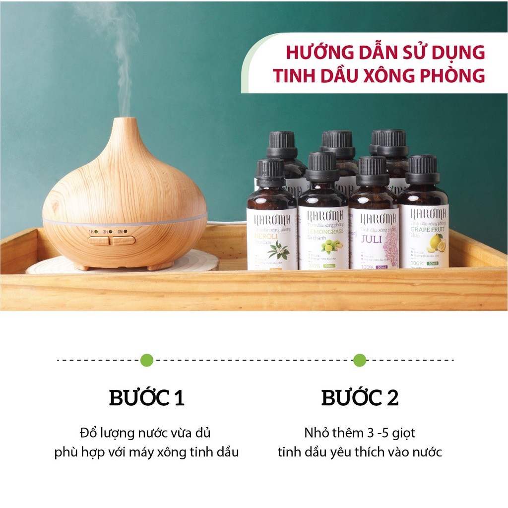 Tinh Dầu Xông Phòng Bạc Hà Peppermint Essential Oil Karoma 50ml 4