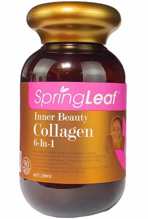 Viên uống Collagen 6 in 1 Spring leaf inner beauty 90 viên | Chiaki.vn