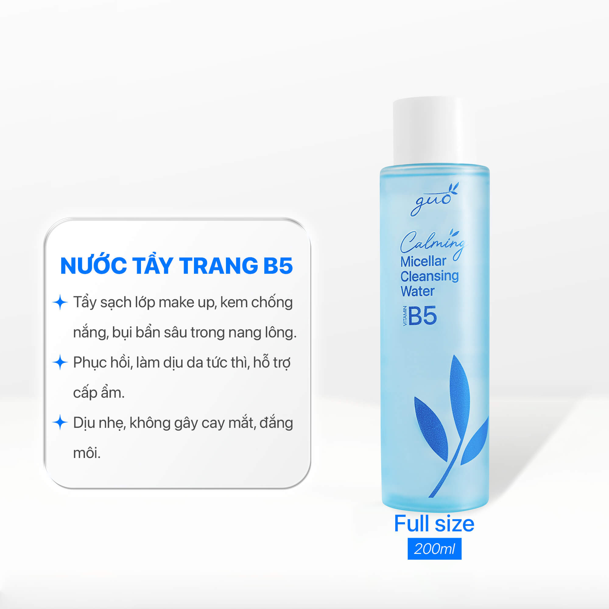 Nước Tẩy Trang B5 Làm Sạch Sâu, Dịu Nhẹ cho da nhạy cảm GUO 200ml | Chiaki.vn