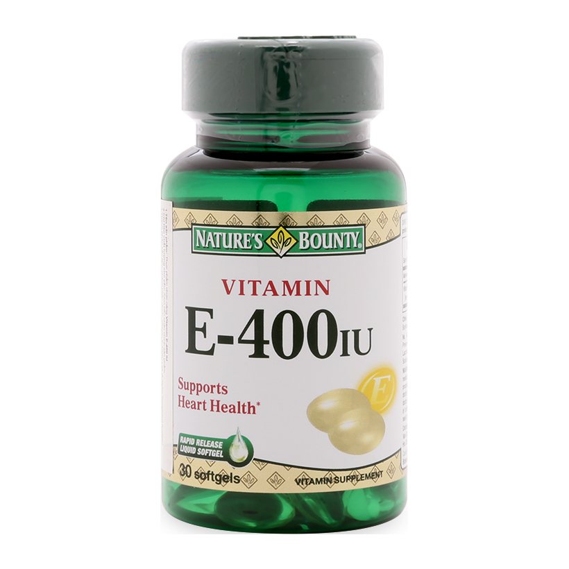 Viên Uống Nature's Bounty Vitamin E 400IU 30 Viên 1