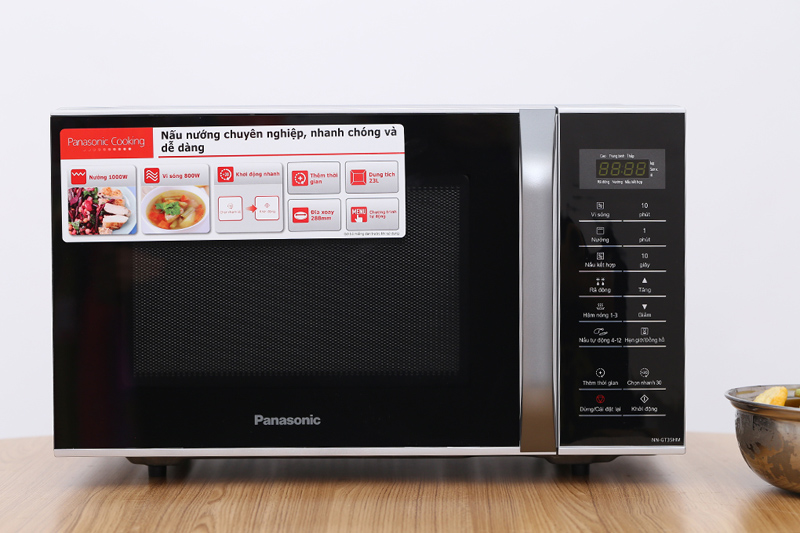 L&ograve; vi s&oacute;ng Panasonic NN-GT35HMYUE 23 l&iacute;t