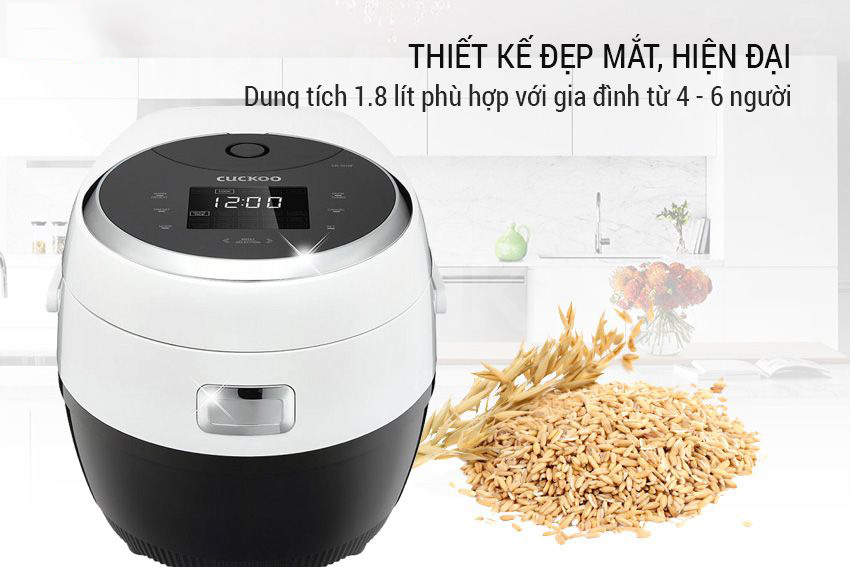 Nồi Cơm điện Cuckoo CR-1010F 1.8 lit c&oacute; kiểu d&aacute;ng nắp g&agrave;i tiện dụng