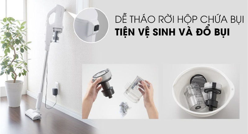 Máy hút bụi không dây Panasonic MC-SB30JW049 270W 4