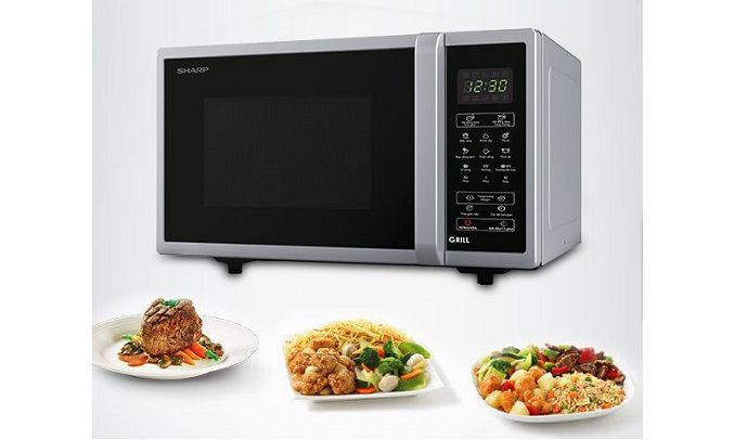 L&ograve; vi s&oacute;ng Sharp R-G372VN-S 23 l&iacute;t c&oacute; nướng 4