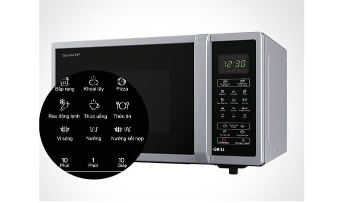 L&ograve; vi s&oacute;ng Sharp R-G372VN-S 23 l&iacute;t c&oacute; nướng 5