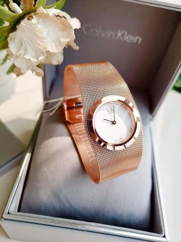 Đồng hồ nữ CK Calvin Klein K3T23626 màu Rose Gold dây Mesh 1
