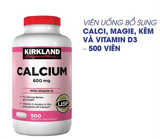 Viên Uống Bổ Sung Canxi Kirkland Calcium 600mg + D3 Screenshot 1 6b464cba5604dc15fb8faa0e9dc048a2