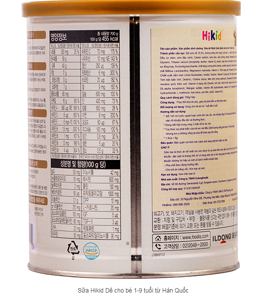 Sữa Hikid Dê Hàn Quốc là sản phẩm dành cho trẻ có độ tuổi từ 1-9 tuổi. Screenshot 7 a944d25275f8dbfbb10b2d440de510b4