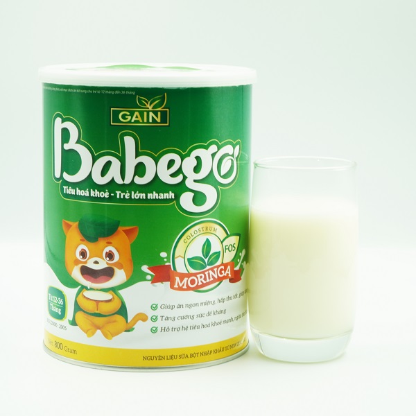 Sữa Giúp Tăng Cân, Cải Thiện Biếng Ăn Babego từ 12 - 36 tháng, 800G sua babego 7 976cc2de12afbed6fbd68094285028ec